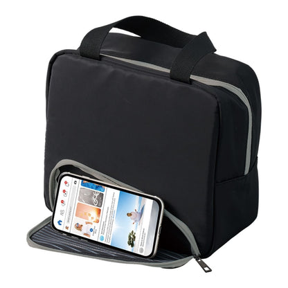 スマホが立てられるクーラーランチバッグ | ノベルティ(小物) | 1枚 | TR-1418 | ブラック