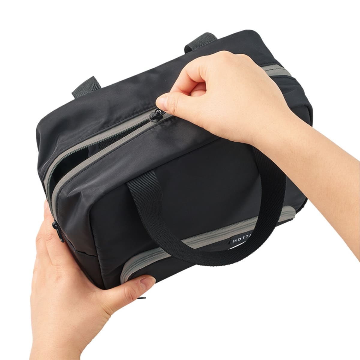 スマホが立てられるクーラーランチバッグ | ノベルティ(小物) | 1枚 | TR-1418 | ライトブルー