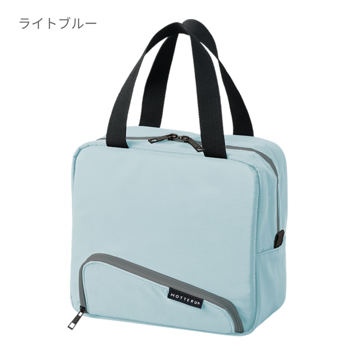 スマホが立てられるクーラーランチバッグ | ノベルティ(小物) | 1枚 | TR-1418 | ライトブルー