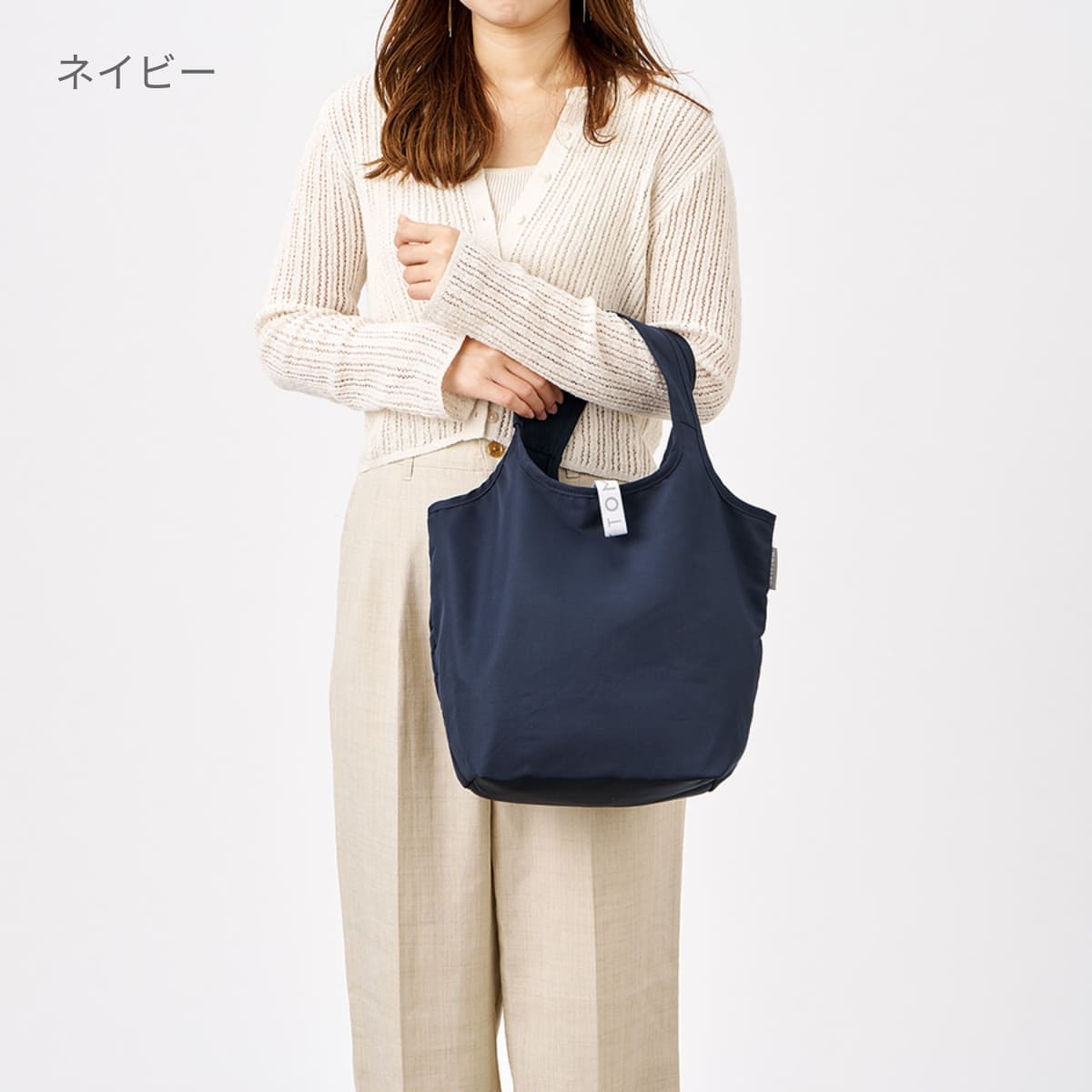 クルリト セルフレジで使いやすいコンパクトクーラーミニマルシェバッグ | ノベルティ(小物) | 1枚 | TR-1421 | ネイビー