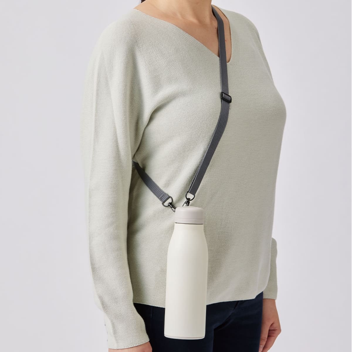 MOTTERU ショルダーサーモステンレスボトル | ノベルティ(小物) | 1枚 | MO-3011 | スモークブルー