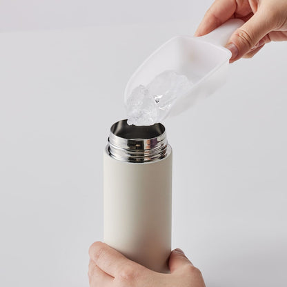 MOTTERU カラビナハンドルサーモボトル 250ml | ノベルティ(小物) | 1枚 | MO-3013 | チャコールブラック