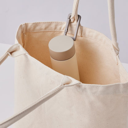 MOTTERU カラビナハンドルサーモボトル 250ml | ノベルティ(小物) | 1枚 | MO-3013 | オフホワイト