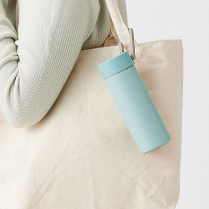 MOTTERU カラビナハンドルサーモボトル 250ml | ノベルティ(小物) | 1枚 | MO-3013 | オフホワイト