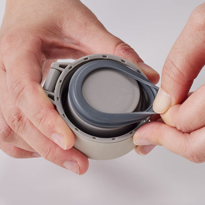 MOTTERU カラビナハンドルサーモボトル 360ml | ノベルティ(小物) | 1枚 | MO-3015 | ホワイト