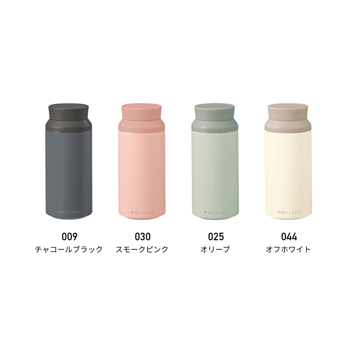MOTTERU 電子レンジが使えるサーモボトル | ノベルティ(小物) | 1枚 | MO-3021 | チャコールブラック