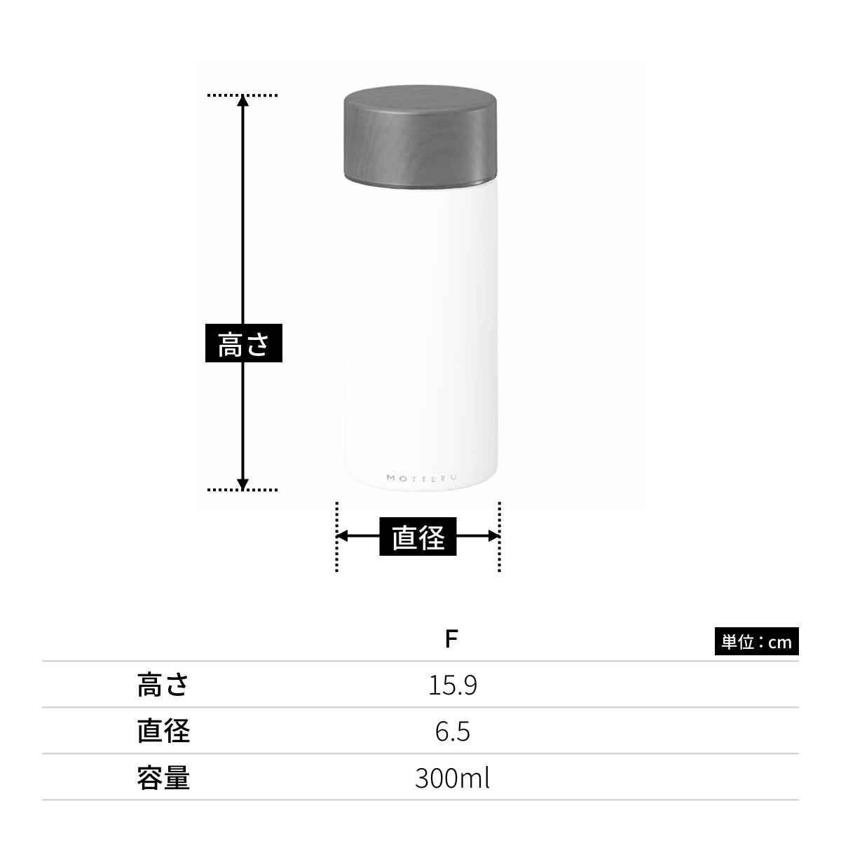 MOTTERU コーヒードリップできる サーモボトル | ノベルティ(小物) | 1枚 | MO-3030 | オフホワイト
