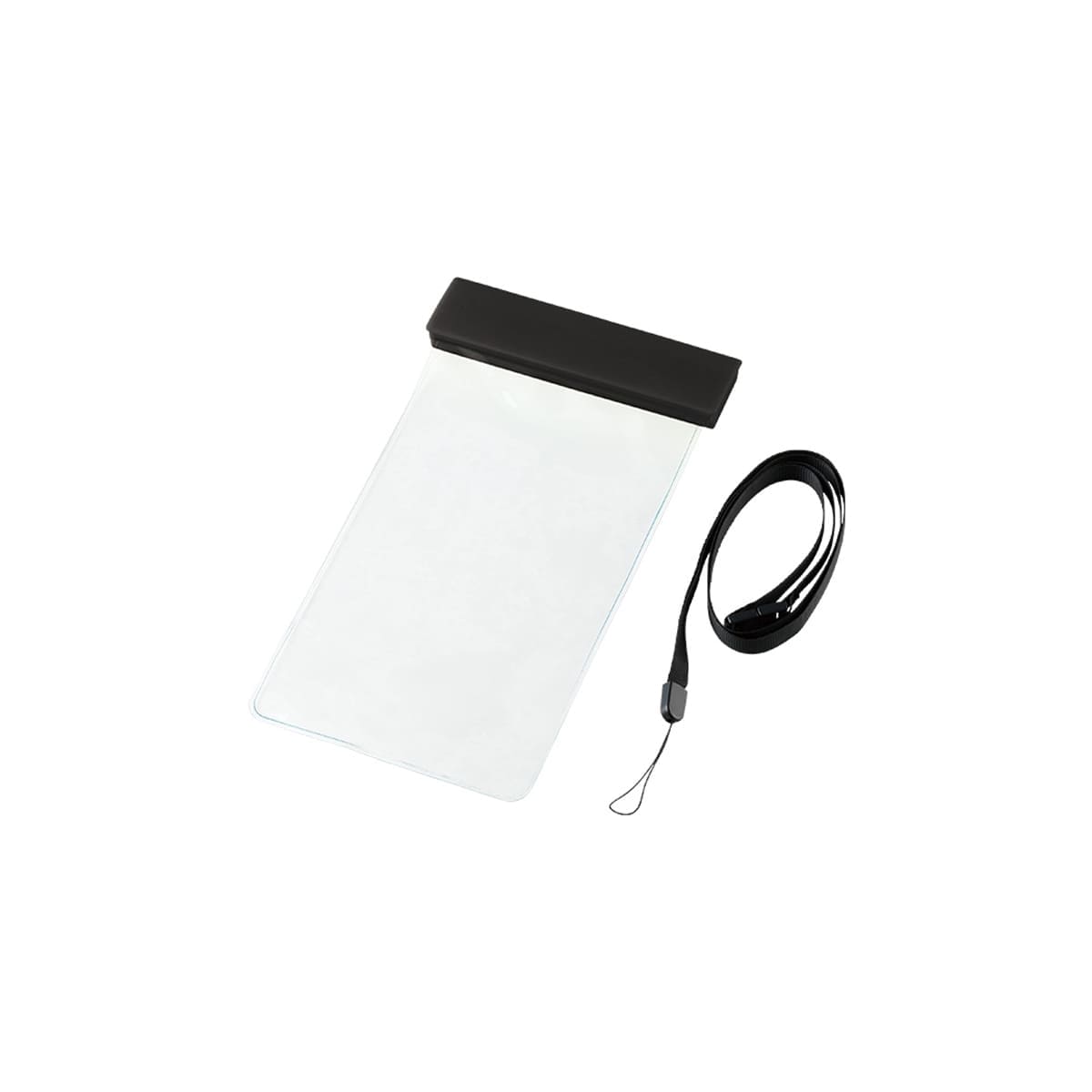 モバイルウォータープルーフポーチ6.9インチ（クリップ全面印刷対応） | ノベルティ(小物) | 1枚 | TE-0028 | ホワイト