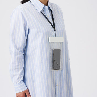 モバイルウォータープルーフポーチ6.9インチ（クリップ全面印刷対応） | ノベルティ(小物) | 1枚 | TE-0028 | ブラック