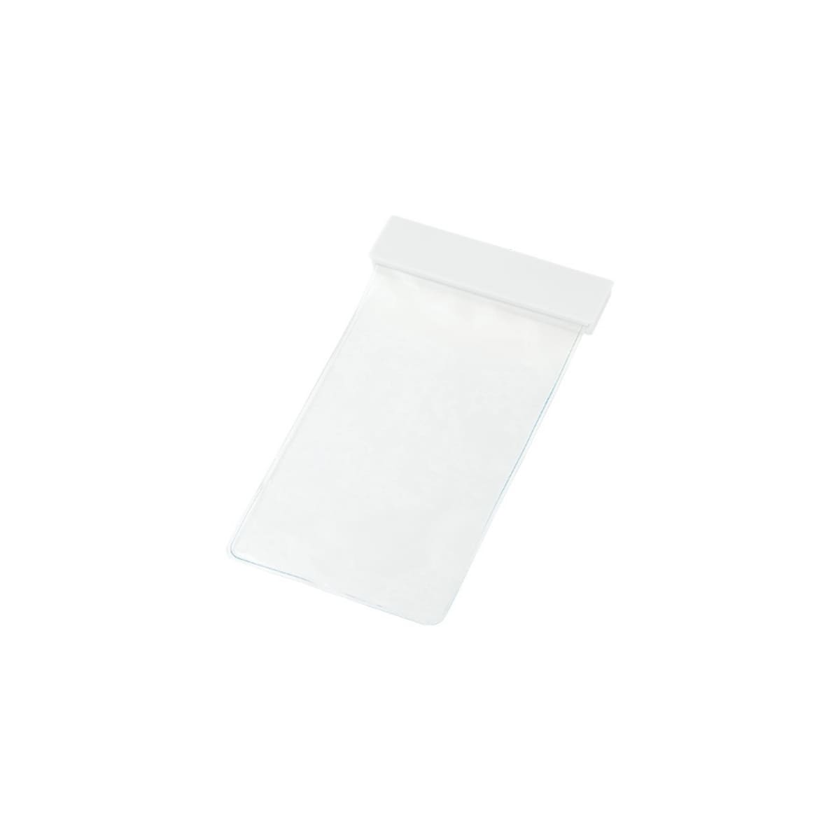 モバイルウォータープルーフポーチ6.9インチ（クリップ全面印刷対応） | ノベルティ(小物) | 1枚 | TE-0028 | ホワイト
