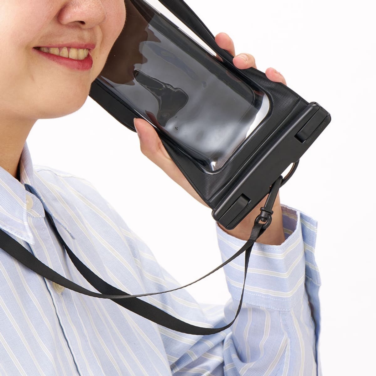 モバイルウォータープルーフポーチ 6.7インチ ver.2 | ノベルティ(小物) | 1枚 | TE-0042 | ホワイト