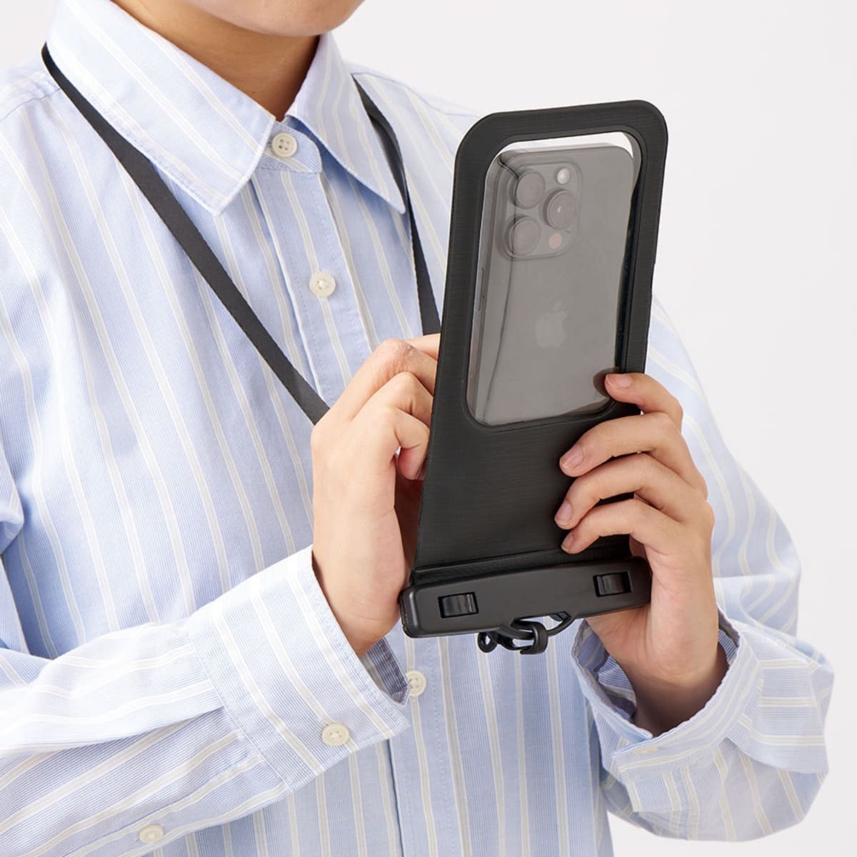 モバイルウォータープルーフポーチ 6.7インチ ver.2 | ノベルティ(小物) | 1枚 | TE-0042 | ホワイト