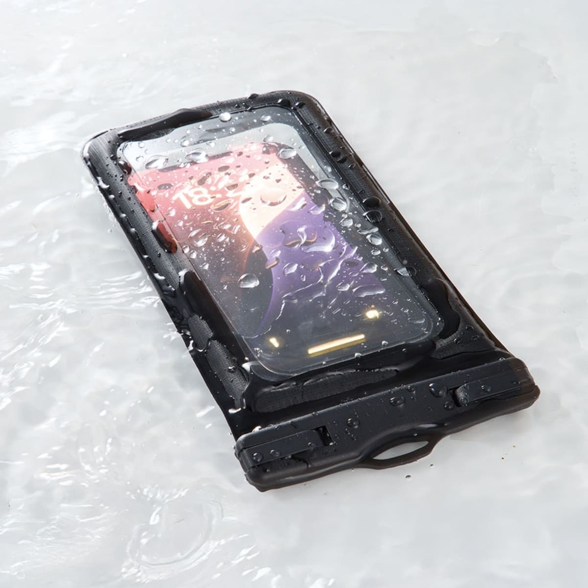 水に浮くモバイルウォータープルーフポーチ | ノベルティ(小物) | 1枚 | TE-0043 | ホワイト