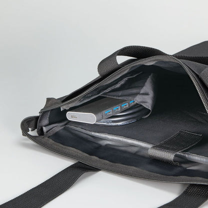 ノートPCが入れられるファスナートート | ノベルティ(小物) | 1枚 | TE-0047 | インクブラック