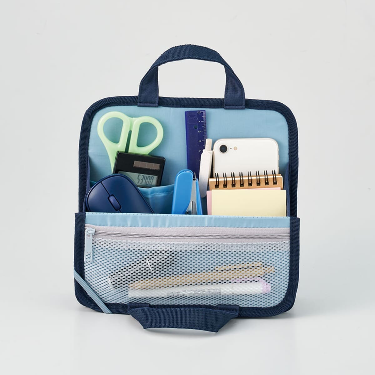 文具まとめて持ち運びバッグ | ノベルティ(小物) | 1枚 | TF-0158 | ネイビー
