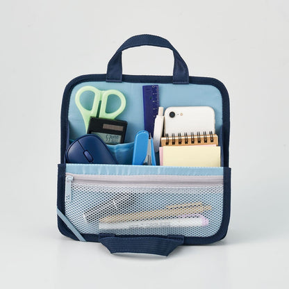 文具まとめて持ち運びバッグ | ノベルティ(小物) | 1枚 | TF-0158 | グレー