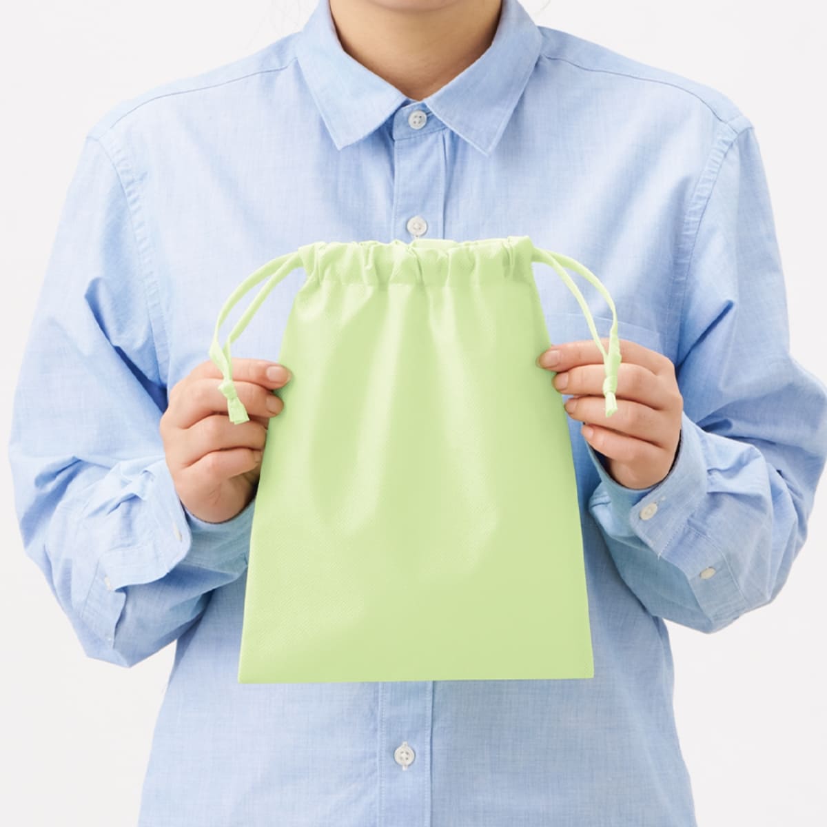 不織布巾着（M） | ノベルティ(小物) | 1枚 | TP-0005 | ナチュラルホワイト