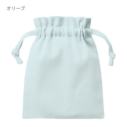 厚手コットンフリル巾着（S） | ノベルティ(小物) | 1枚 | TP-0013 | オリーブ