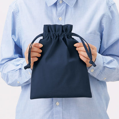 厚手コットンフリル巾着（M） | ノベルティ(小物) | 1枚 | TP-0014 | ナチュラル