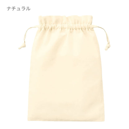 厚手コットンフリル巾着（L） | ノベルティ(小物) | 1枚 | TP-0015 | ブラック