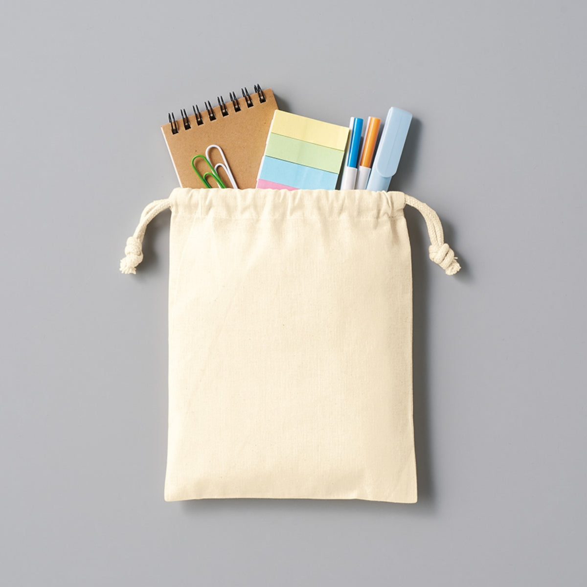 コットン巾着(S) | ノベルティ(小物) | 1枚 | TP-0036 | ブラック