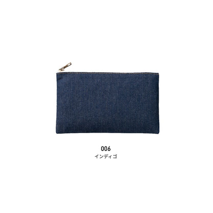 デニムフラットポーチ（S） | ノベルティ(小物) | 1枚 | TP-0038 | インディゴ