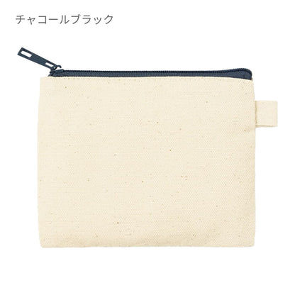 カラーファスナーキャンバスフラットポーチ（SS） | ノベルティ(小物) | 1枚 | TP-0052 | イエロー