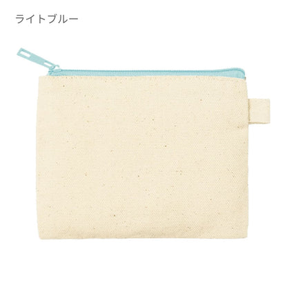 カラーファスナーキャンバスフラットポーチ（SS） | ノベルティ(小物) | 1枚 | TP-0052 | オリーブ