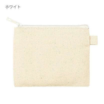 カラーファスナーキャンバスフラットポーチ（SS） | ノベルティ(小物) | 1枚 | TP-0052 | パープル