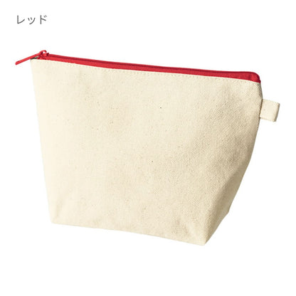 カラーファスナーキャンバスデイリーポーチ | ノベルティ(小物) | 1枚 | TP-0055 | ネイビー