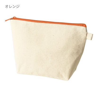 カラーファスナーキャンバスデイリーポーチ | ノベルティ(小物) | 1枚 | TP-0055 | イエロー