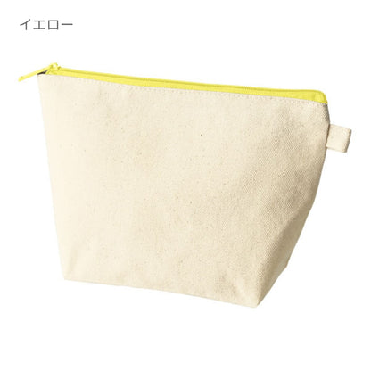 カラーファスナーキャンバスデイリーポーチ | ノベルティ(小物) | 1枚 | TP-0055 | ライトブルー