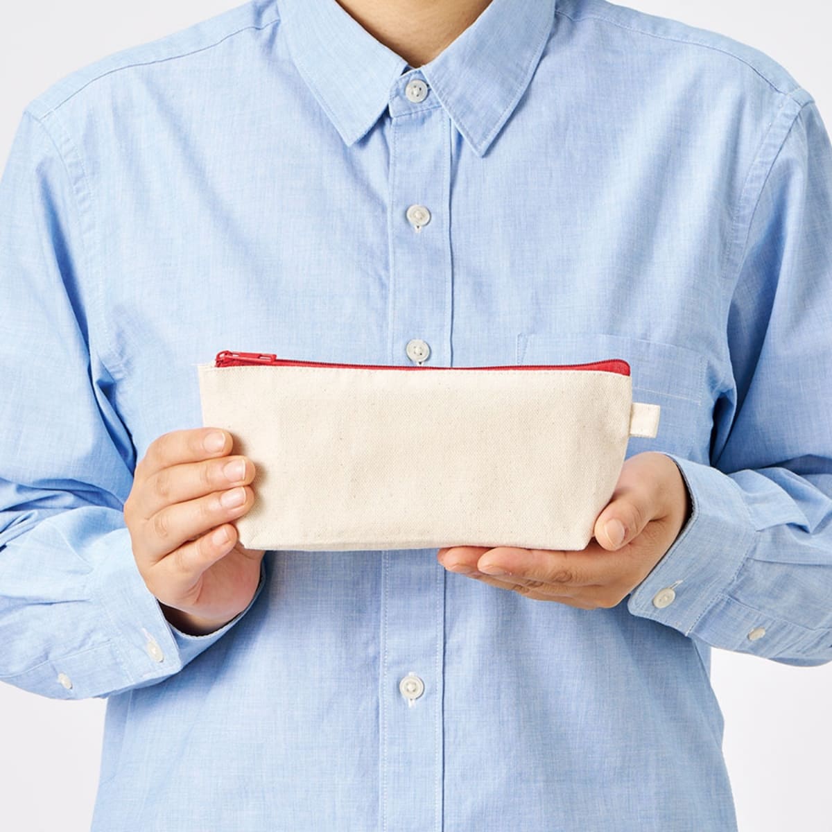 カラーファスナーキャンバスロングポーチ | ノベルティ(小物) | 1枚 | TP-0056 | ネイビー