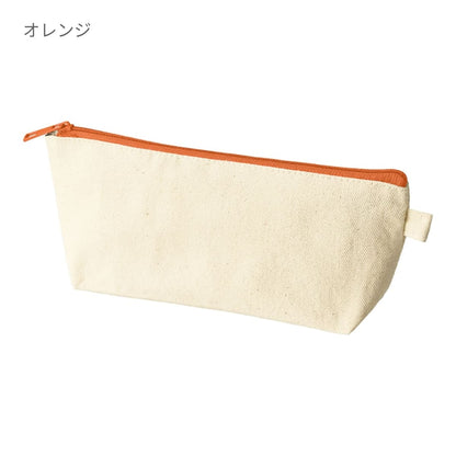 カラーファスナーキャンバスロングポーチ | ノベルティ(小物) | 1枚 | TP-0056 | オレンジ