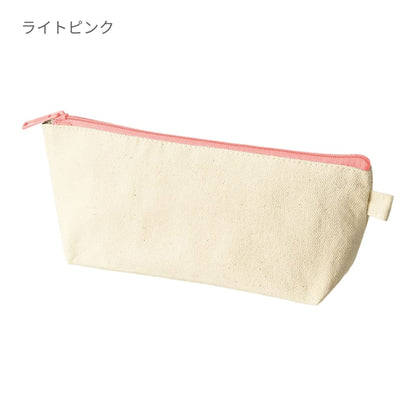 カラーファスナーキャンバスロングポーチ | ノベルティ(小物) | 1枚 | TP-0056 | ホワイト