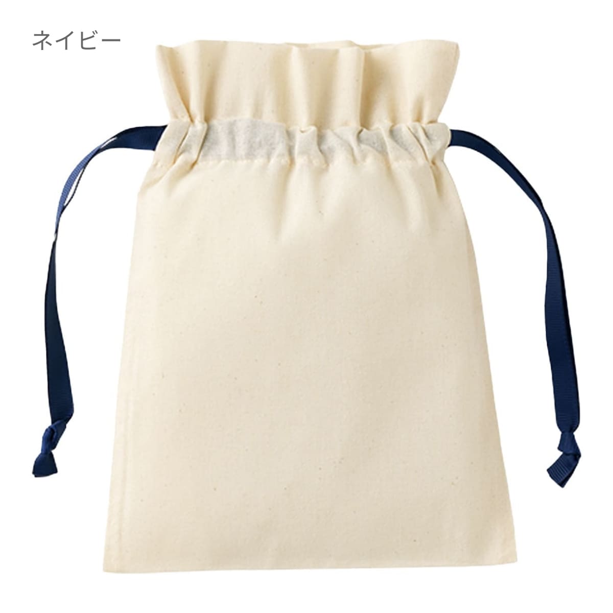 コットンカラーリボン巾着（S） | ノベルティ(小物) | 1枚 | TP-0065 | ブラック