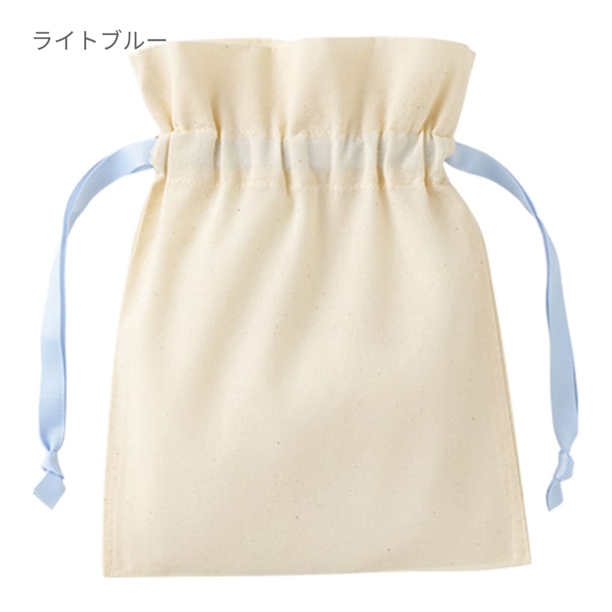 コットンカラーリボン巾着（S） | ノベルティ(小物) | 1枚 | TP-0065 | ブラック