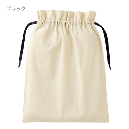 コットンカラーリボン巾着（L） | ノベルティ(小物) | 1枚 | TP-0067 | ライトブルー