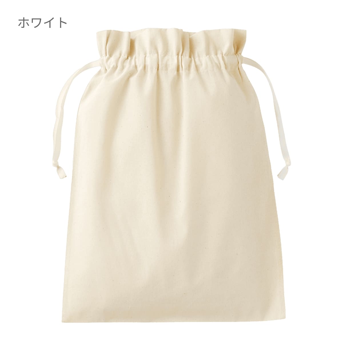 コットンカラーリボン巾着（L） | ノベルティ(小物) | 1枚 | TP-0067 | ライトブルー