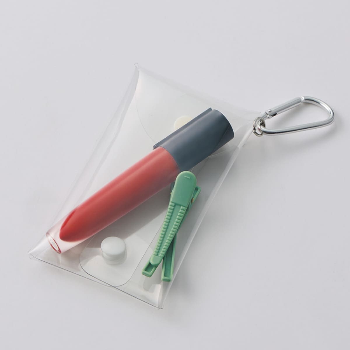 クリアマルチケース | ノベルティ(小物) | 1枚 | TP-0083 | オレンジ