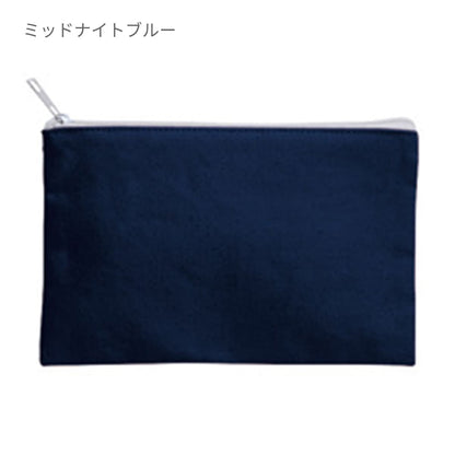 キャンバス フラットポーチ（S） | ノベルティ(小物) | 1枚 | TR-0822 | オリーブ