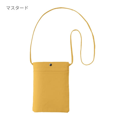 キャンバス フロントポケットサコッシュ | ノベルティ(小物) | 1枚 | TR-1082 | ナチュラル
