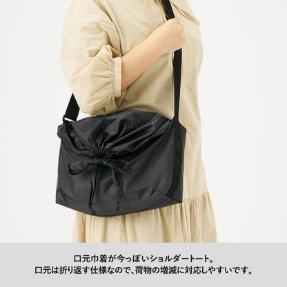 巾着ポリショルダーバッグ | ノベルティ(小物) | 1枚 | TR-1365 | ブラック