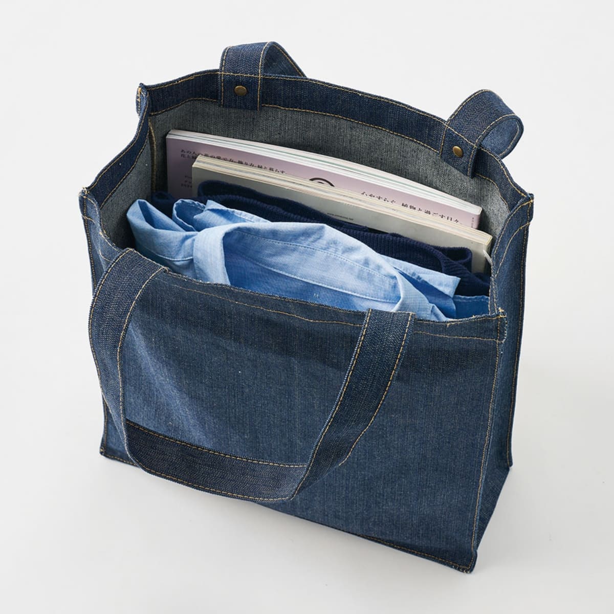 デニムボックススタッズトート | ノベルティ(小物) | 1枚 | TR-1375 | インディゴ