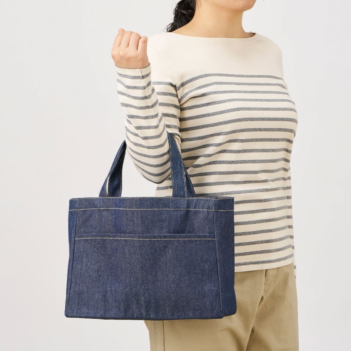 デニムフロントポケットトート | ノベルティ(小物) | 1枚 | TR-1376 | インディゴ