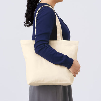 厚手コットンベーシックトート(M)ワイド | ノベルティ(小物) | 1枚 | TR-1378 | ブラック