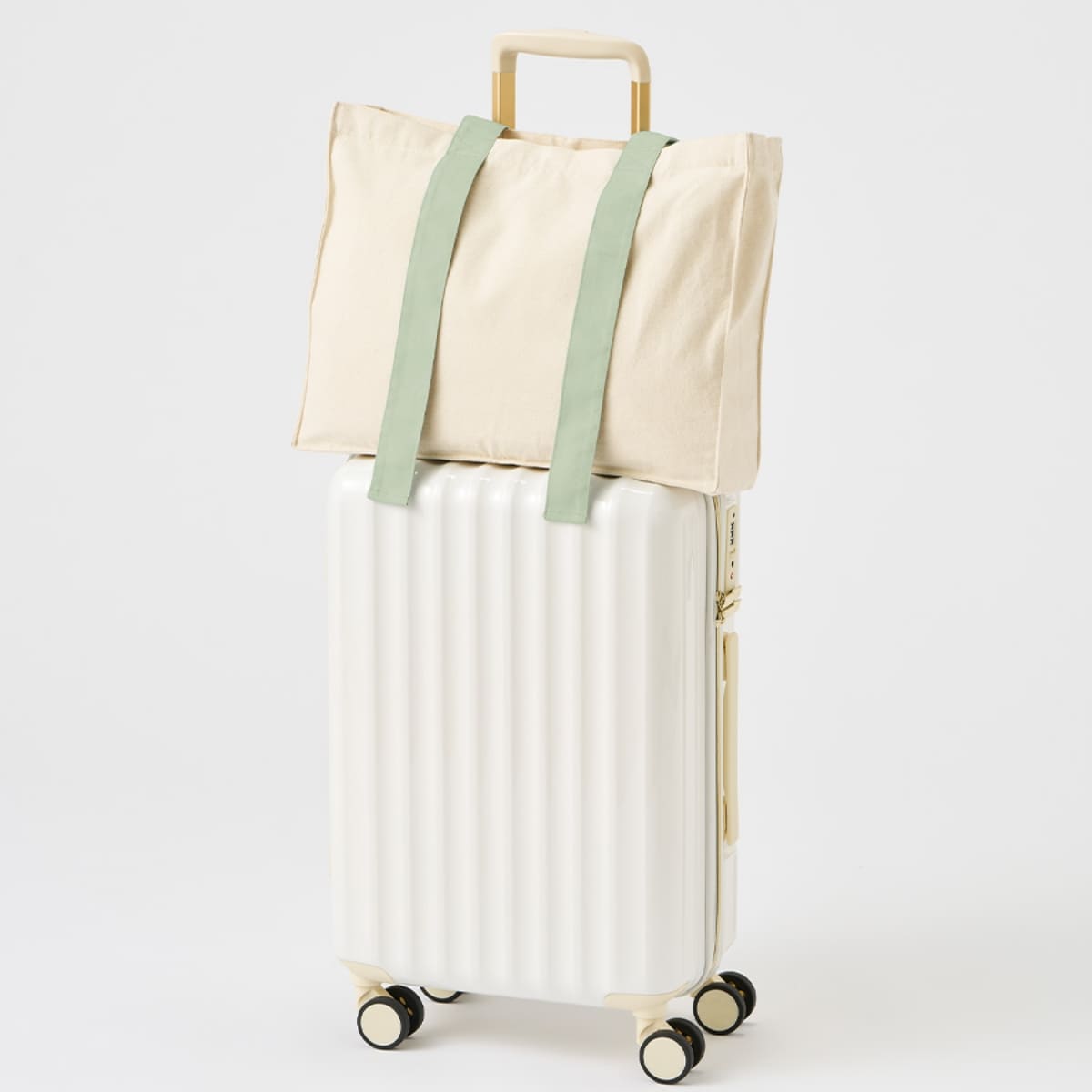 キャンバスカラーハンドルスクエアキャリーオントート | ノベルティ(小物) | 1枚 | TR-1384 | チェリーレッド