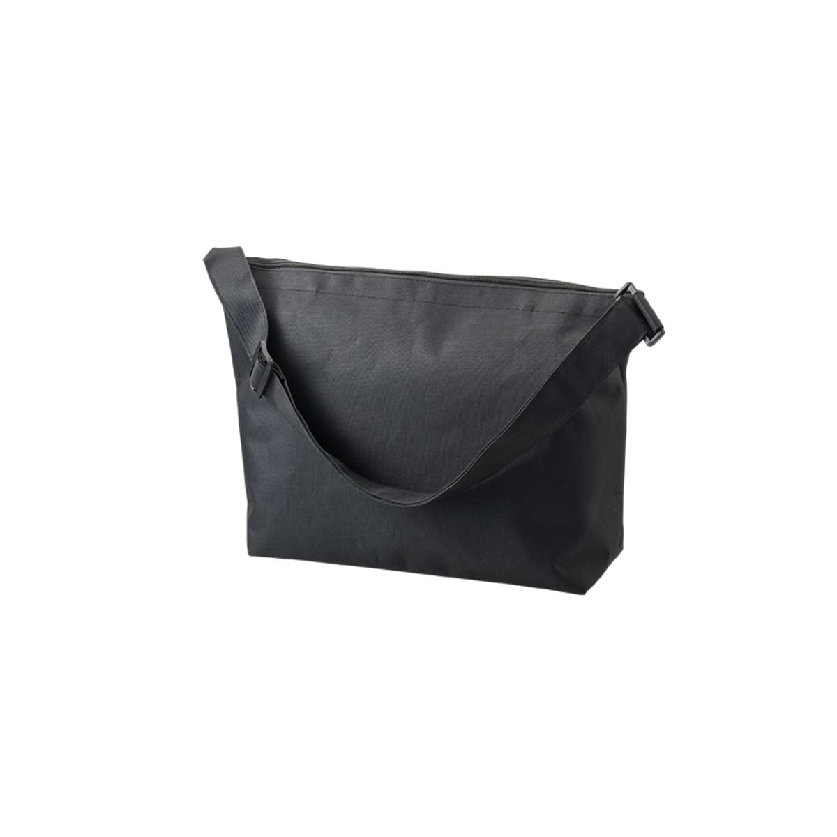 アジャスター付ファスナーショルダーバッグ | ノベルティ(小物) | 1枚 | TR-1407 | インクブラック