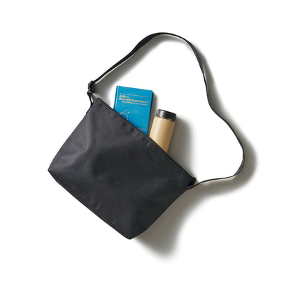 アジャスター付ファスナーショルダーバッグ | ノベルティ(小物) | 1枚 | TR-1407 | インクブラック