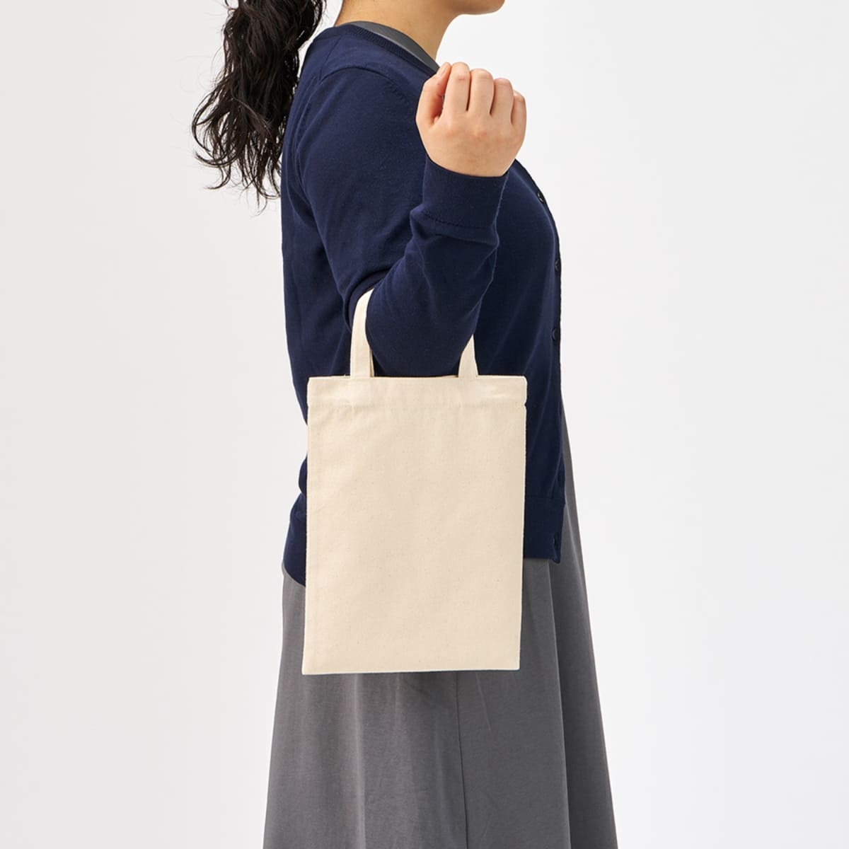 ライトキャンバスフラットバッグ（S） | ノベルティ(小物) | 1枚 | TR-1408 | ナチュラル